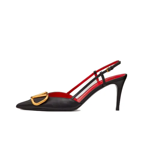 Valentino Slim Heel High Heels 8cm Women's Black