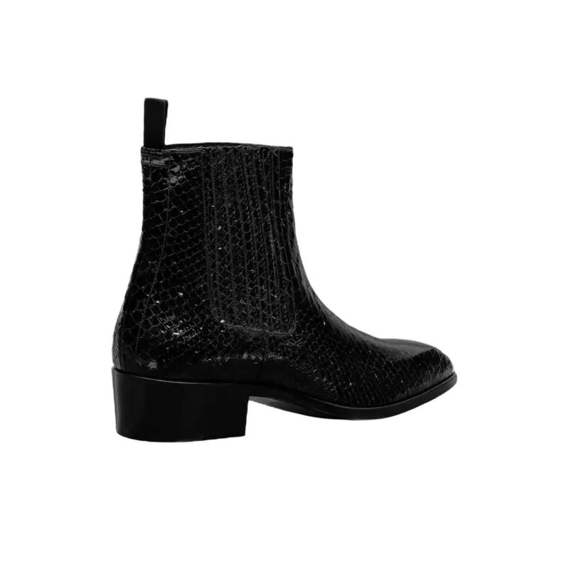 TOM FORD Kenneth Short Chelsea Boots 4cm Men's Black-2