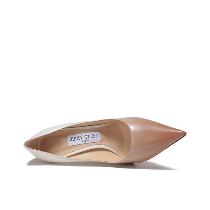 Jimmy Choo Love High Heels Women's Caramel/White-4