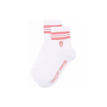 Alexander McQueen Skull Stripe Ankle Socks