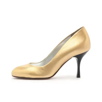 Schutz Giordana Slim Heel High Heels 8.5cm Women's Gold