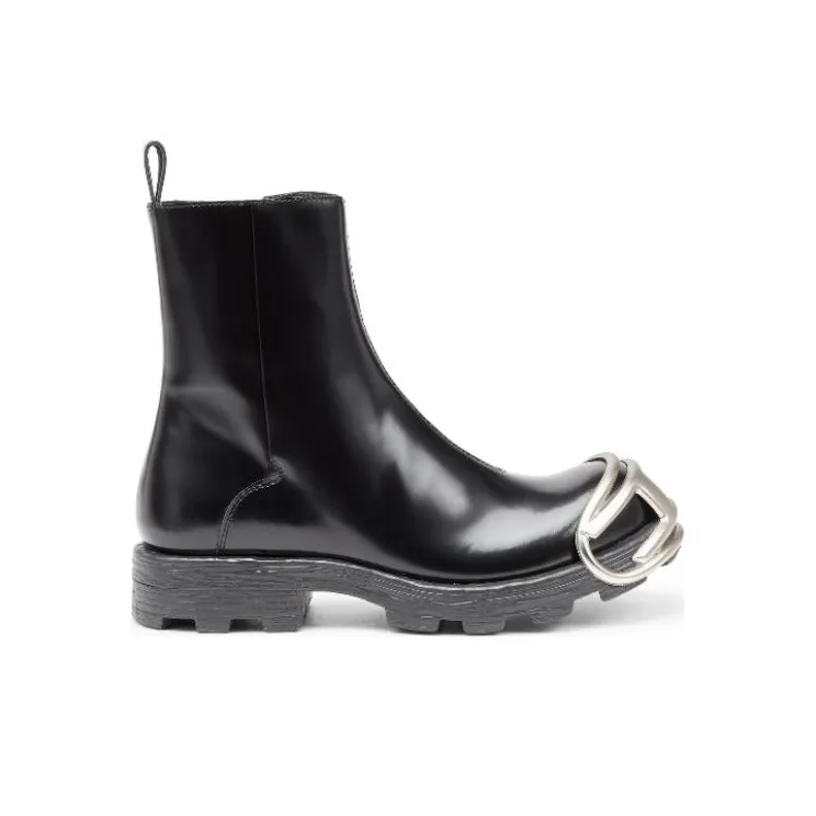 DIESEL D-Hammer Zip D Denim Ankle Boots-1