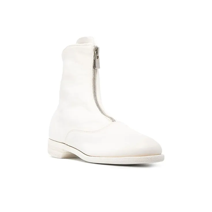 GUIDI Round-toe Leather Boots-2