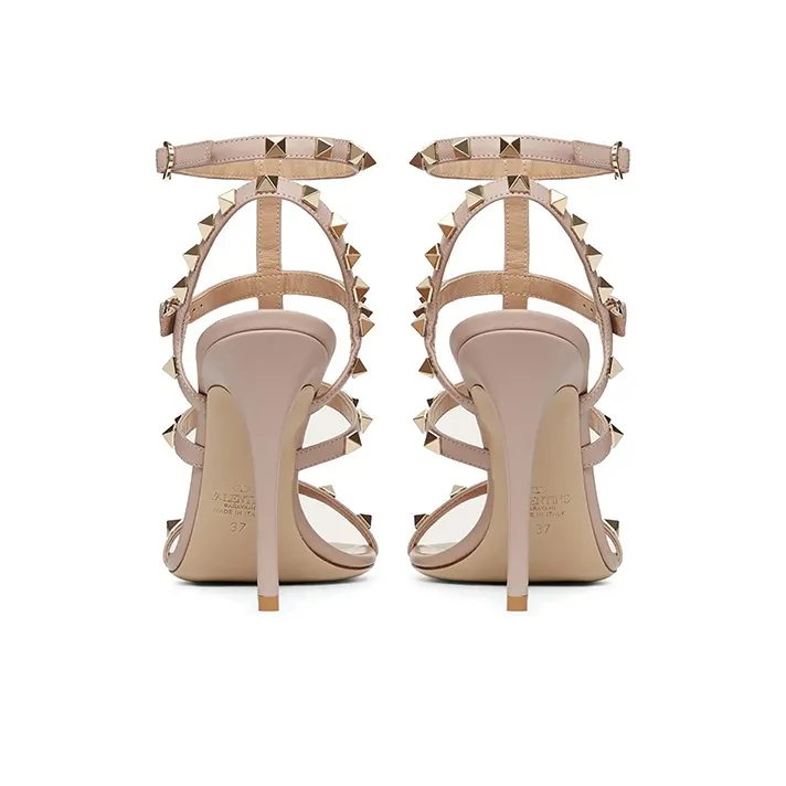 Valentino Slim Heel High Heels 10cm Women's Nude-4