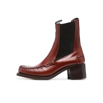 Hereu Alda Short Chelsea Boots Women's Brown