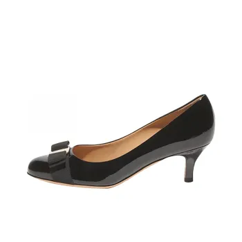 FERRAGAMO Carla Cone Heel High Heels Women's Black