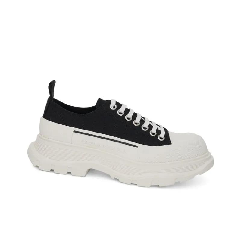 Alexander McQueen Tread Slick Lace Up 'Black White'-1