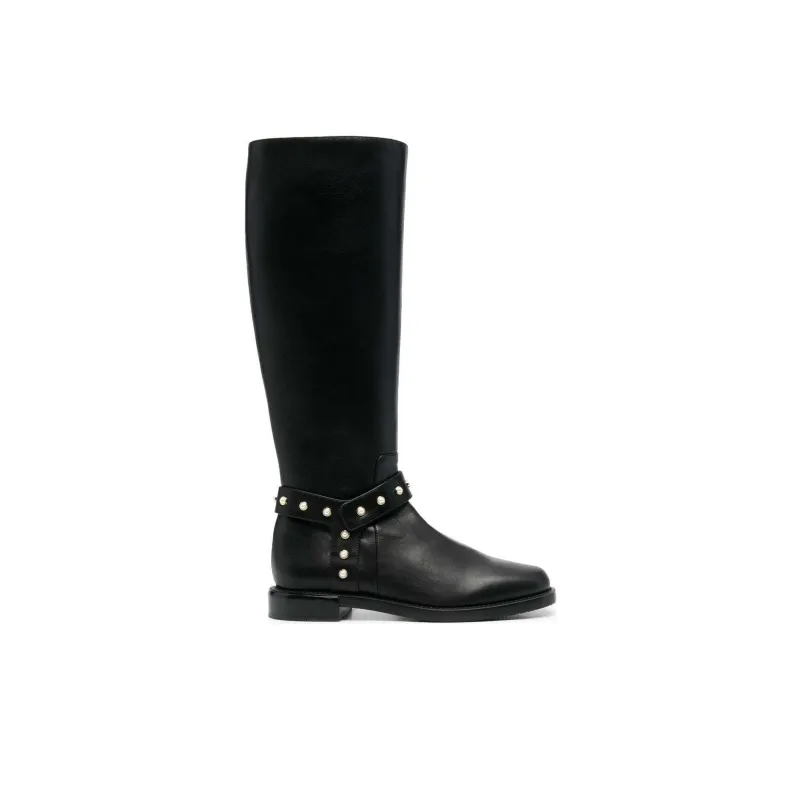 stuart weitzman Studded Knee-high Leather Boots-1