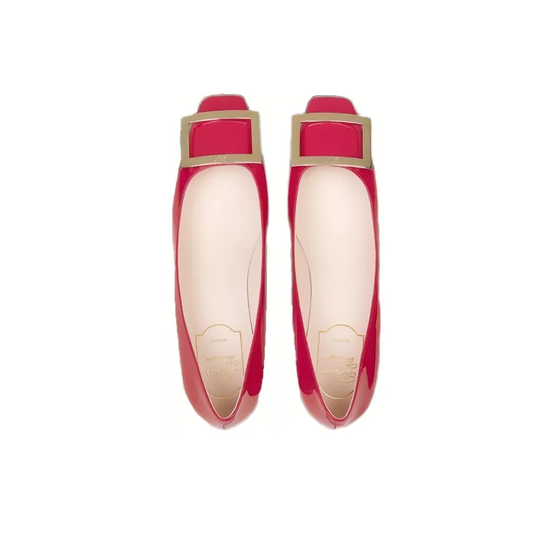 Roger Vivier Spool Heel High Heels Women's Rose Red-3