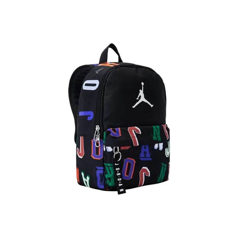 Jordan Polyester Backpack Small Size Unisex Black-2