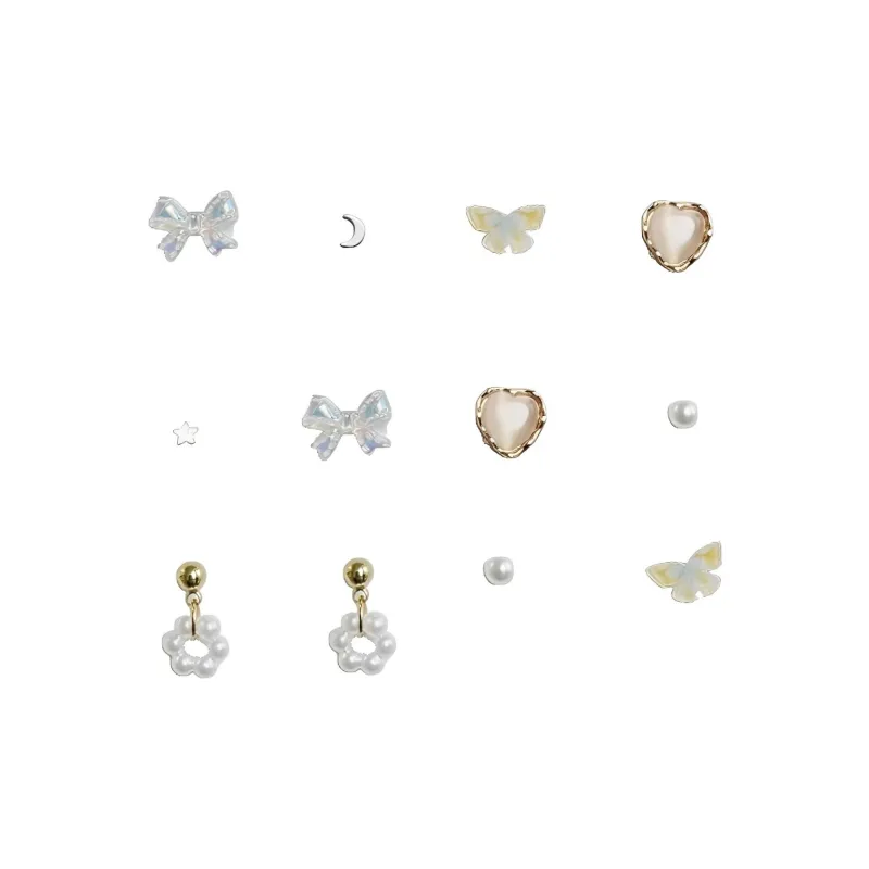 May10th S925 Silver Stud Stud Earrings Women's-0
