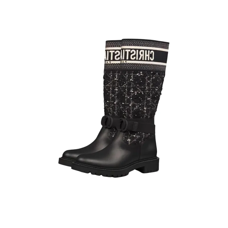 DIOR D Major Ankle Boots Women's Black-2