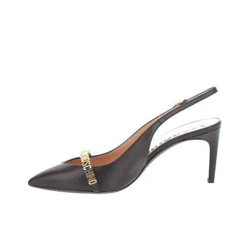 MOSCHINO 85mm Logo-lettering Slingback Pumps
