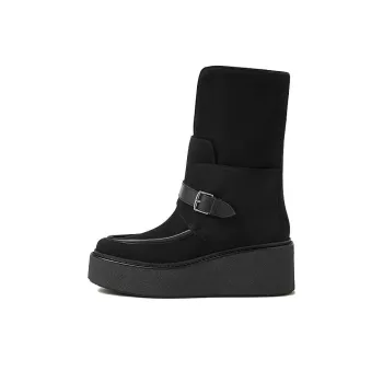 HERMES Ankle Boot Ankle Boots 6.5cm Women's Black