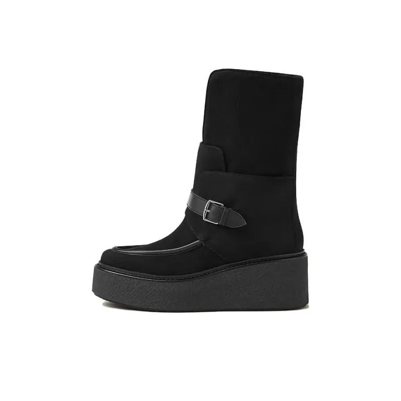 HERMES Ankle Boot Ankle Boots 6.5cm Women's Black-0