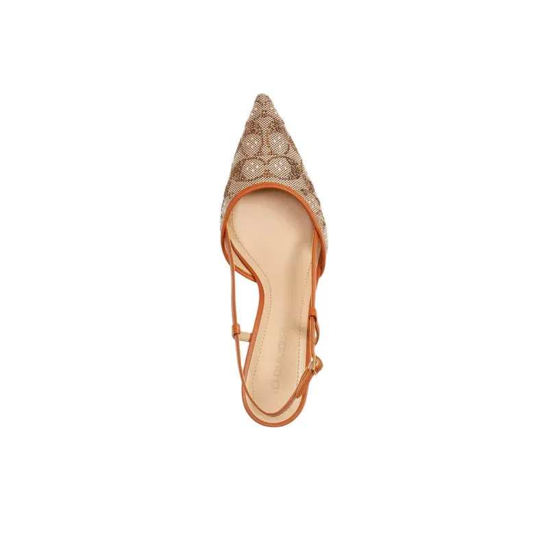 COACH High Heels 5.7cm Women's Brown-3
