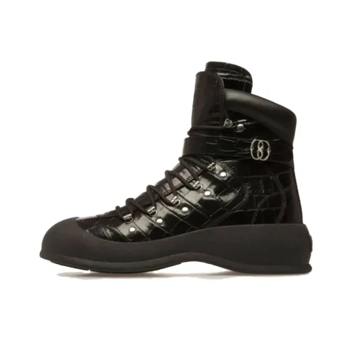 BALLY Clyff Embossed-crocodile Leather Boots