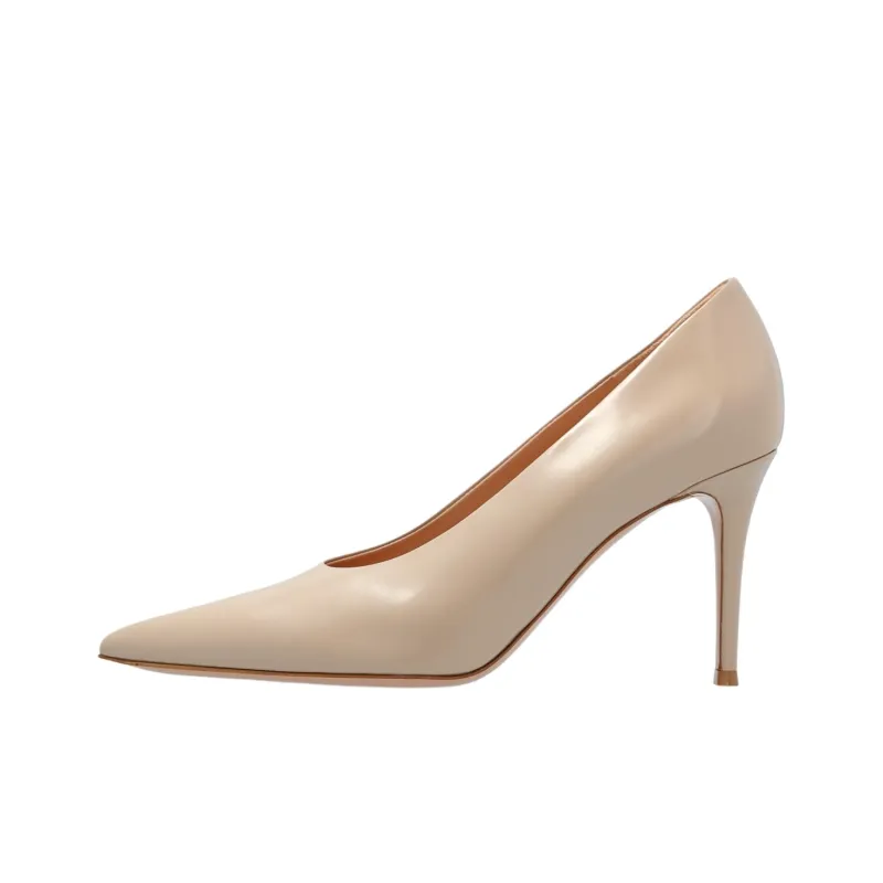 GIANVITO ROSSI Slim Heel High Heels 9cm Women's Beige-0