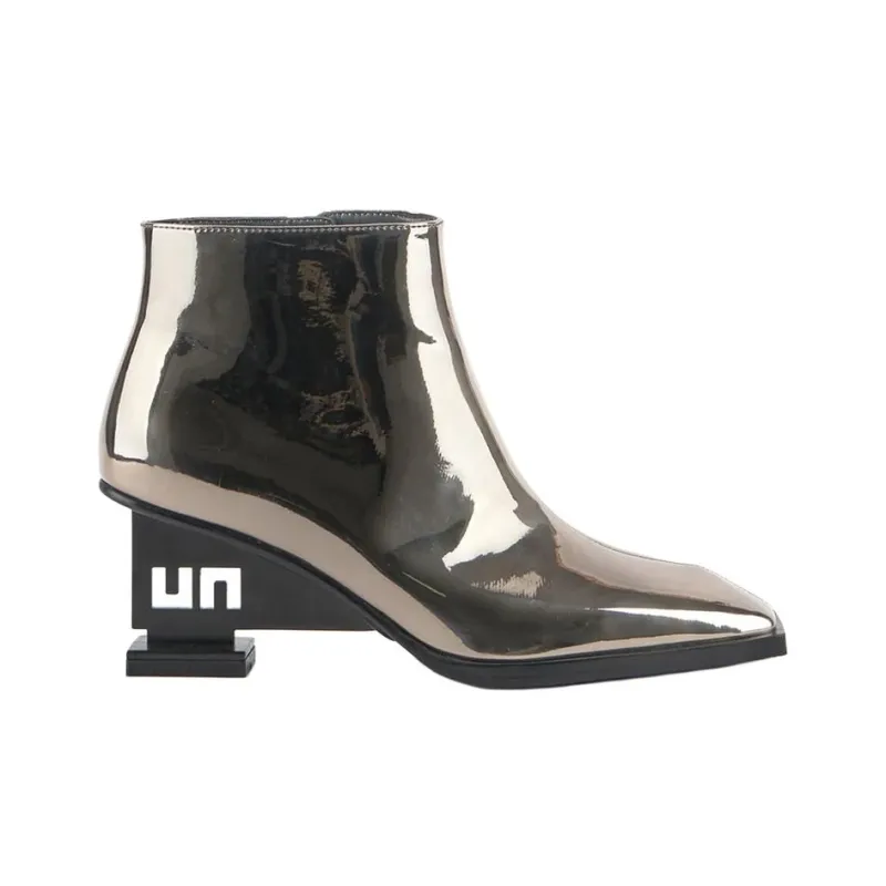 UNITED NUDE UN Bootie Mid II Ankle Boots 6.5cm Women's Gold-1
