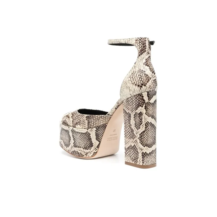 Paris Texas Chunky Heel High Heels 13cm Women's Multicolor-4