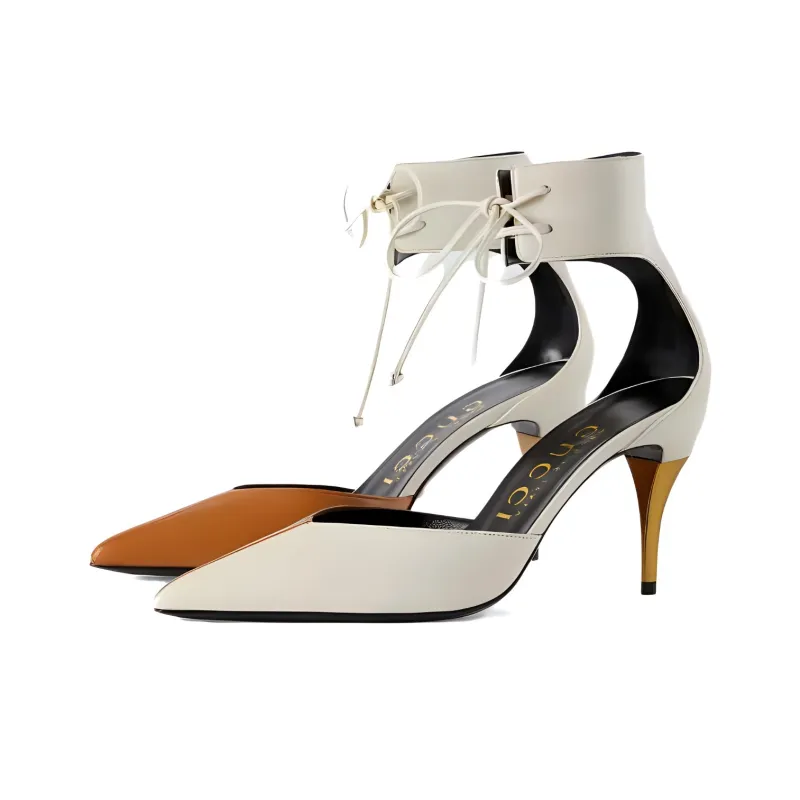 GUCCI Ankle-cuff Heeled Pumps-2