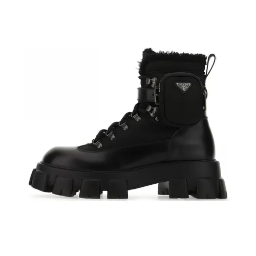 PRADA Ankle Boots Men Black