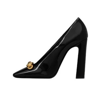 SAINT LAURENT Silvana Square Toe Pumps