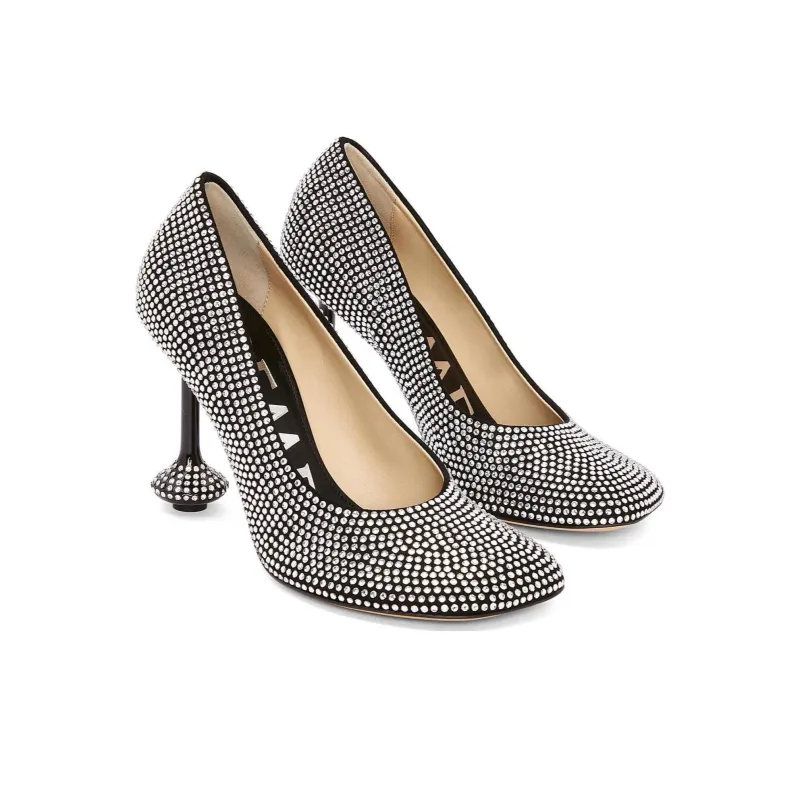 LOEWE Toy 90mm Rhinestone-embellished Pumps-3