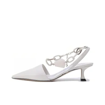 Jimmy Choo Slim Heel High Heels Women's Ivory White