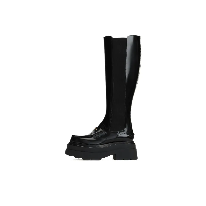 Alexander Wang Carter Knee High Chelsea Boots 7.5cm Women's Black-0