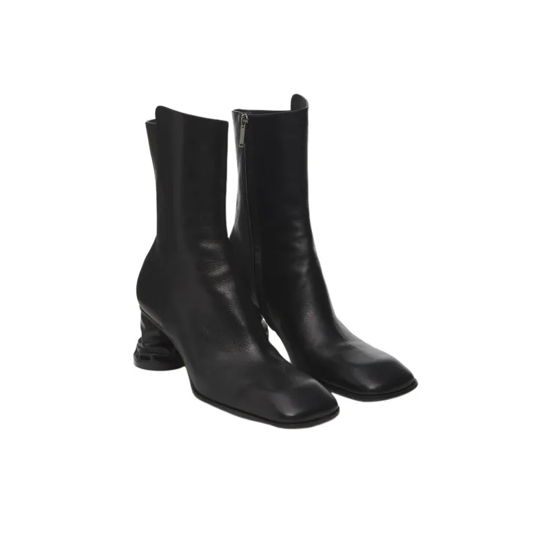 Alexander McQueen Crush Side-Zip Ankle Boots Women's-2