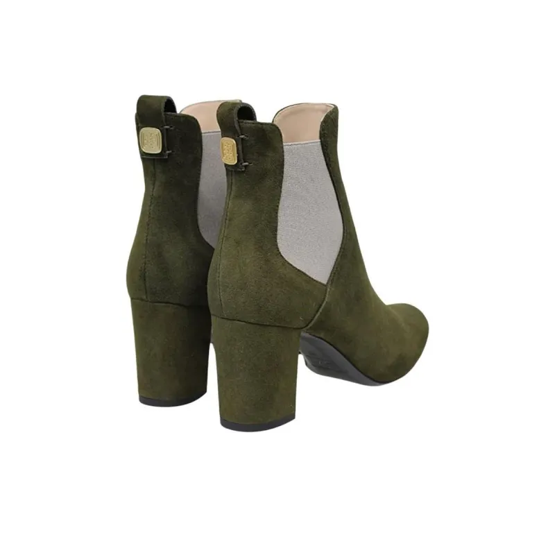 INES DE LA FRESSANGE Short Chelsea Boots 7cm Women's Green-3