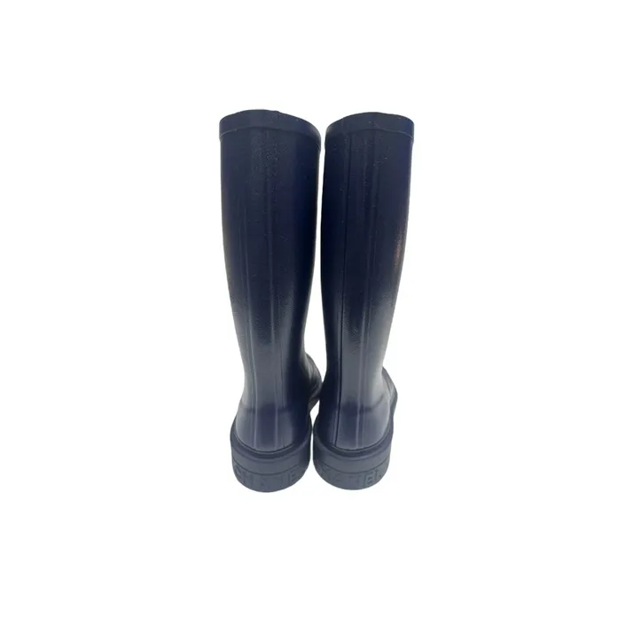 CHANEL Knee-high Boots Women's Dark Blue-2