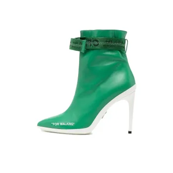 OFF-WHITE Ankle Boots 11cm Women's Green