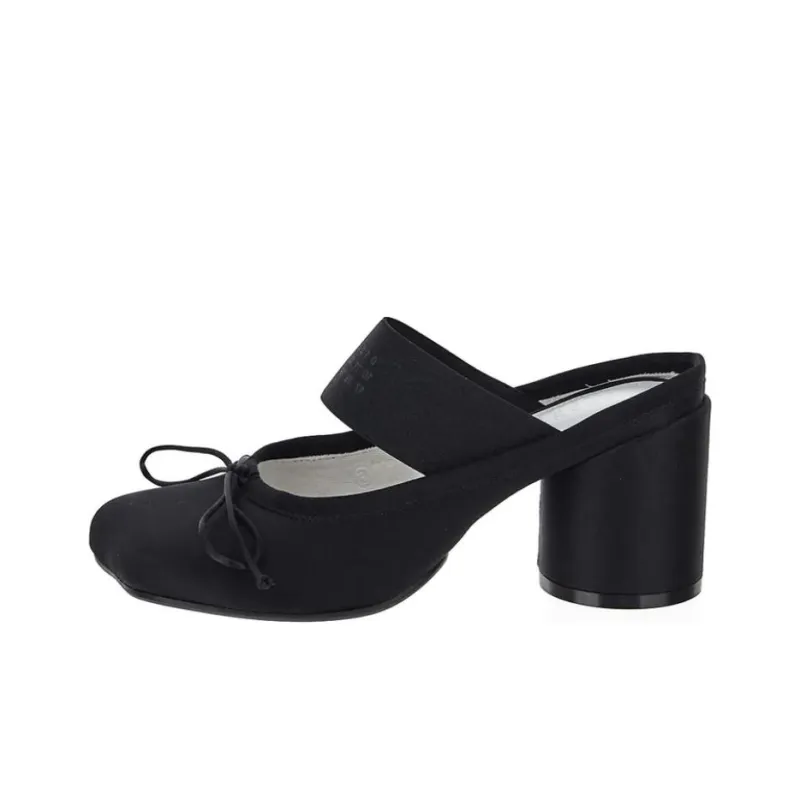 MM6 Maison Margiela Elastic Ballet Strap Pumps-0