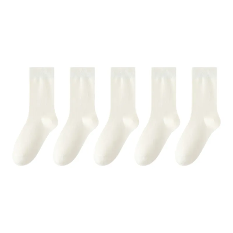 Lan Miao Mid Calf Socks Women's 5 Pack-6