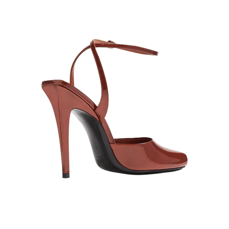 SAINT LAURENT Orhand Peep Toe Sandals Women's-3