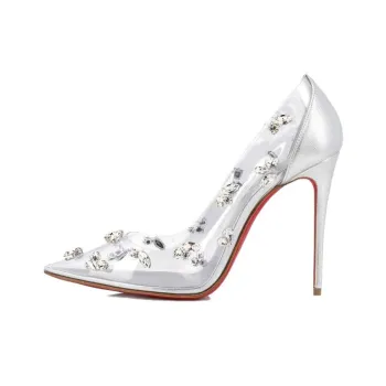 Christian Louboutin Degraqueen 100mm Transparent Pumps