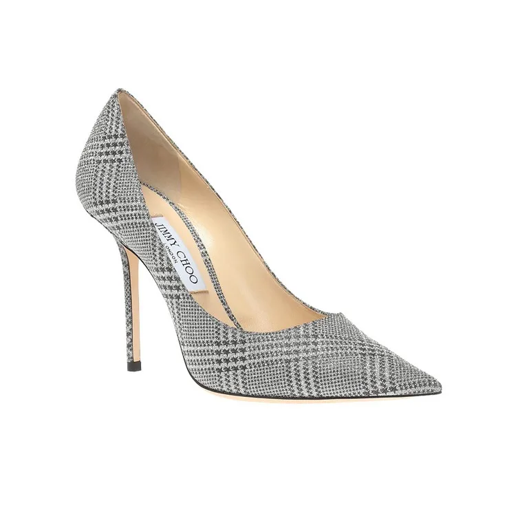 Jimmy Choo Love High Heels Women's Low-Top Gray Black-2