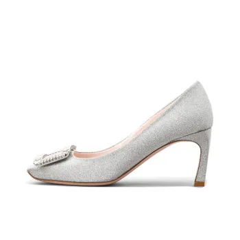 Roger Vivier Trompette Slim Heel High Heels 7cm Women's Silver