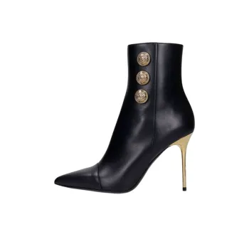 BALMAIN Roni Leather Ankle Boots