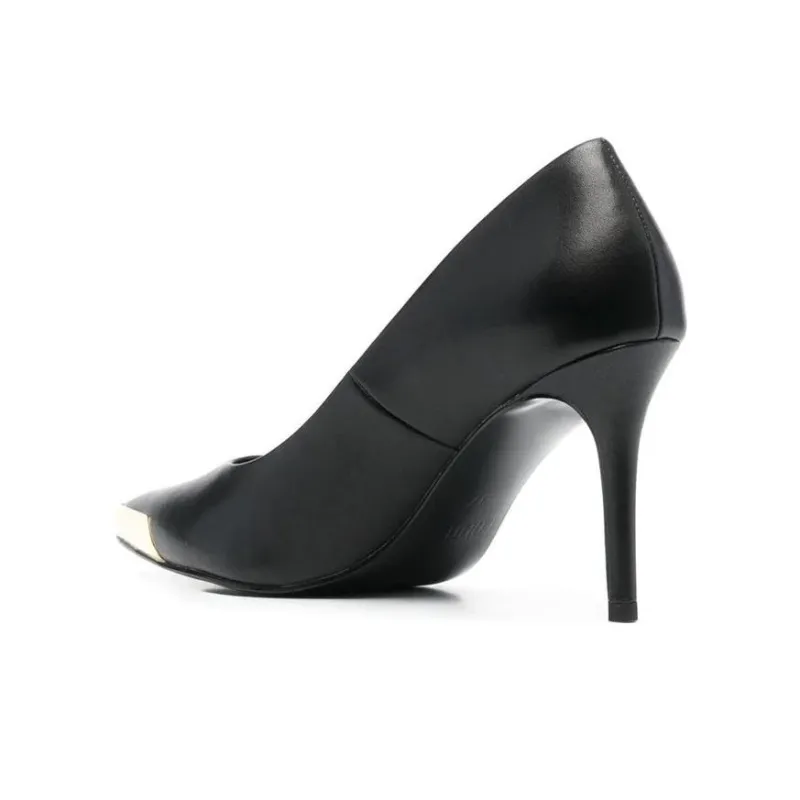 VERSACE JEANS Slim Heel High Heels 9cm Women's Black-4