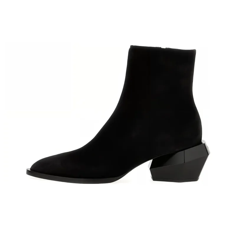 BALMAIN Billy Suede Ankle Boots-0
