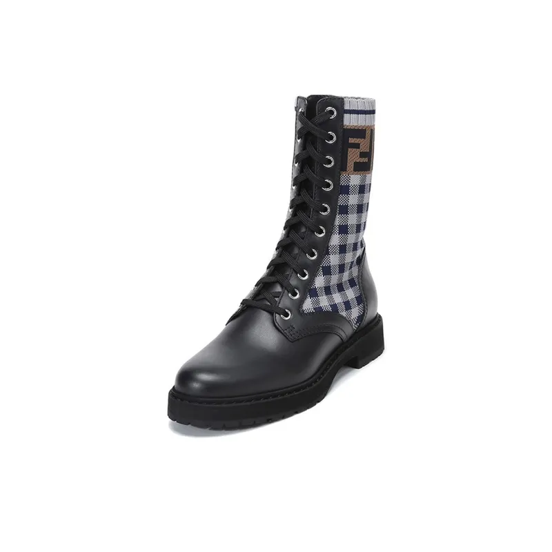 FENDI Rockoko Martin Boot Women's Black-2