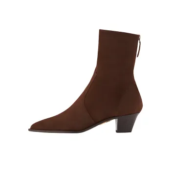 AQUAZZURA Brunswick Ankle Boots 4.5cm Women's Coffee
