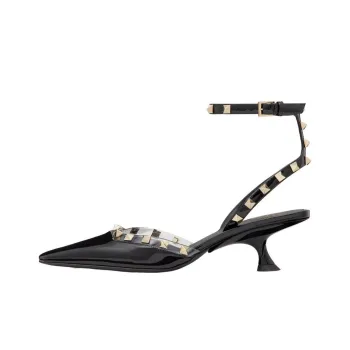 Valentino Garavani Rockstud Couture 50mm Leather Pumps