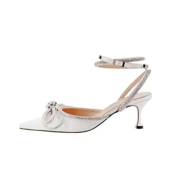 MACH & MACH Double Bow 65mm Leather Pumps