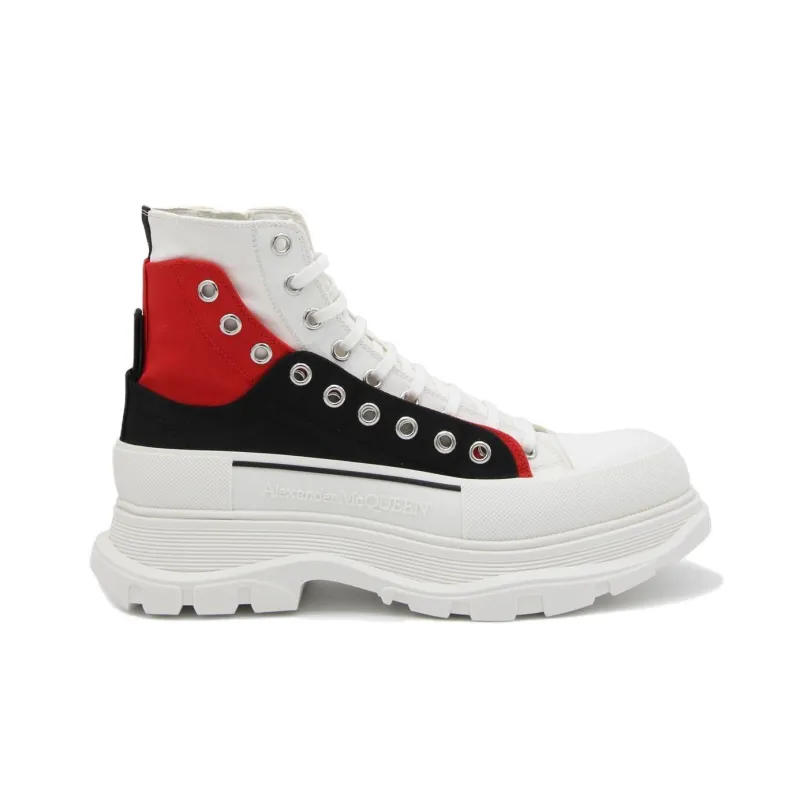 Alexander McQueen Colour Block Lace Up Boots-1