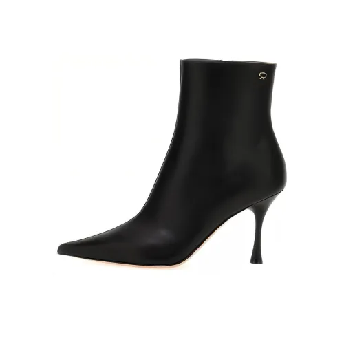 GIANVITO ROSSI 85mm Pointy-toe Leather Boots