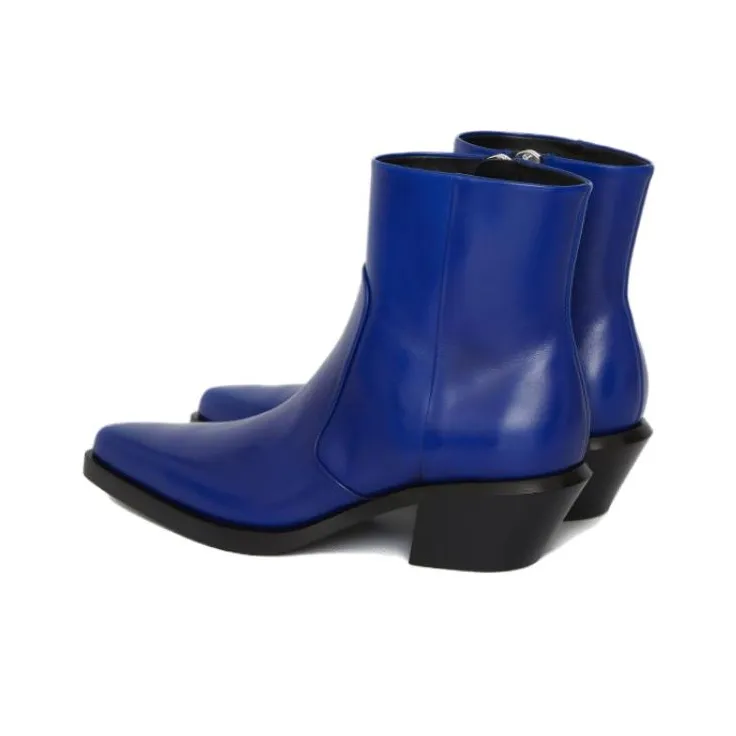 OFF-WHITE Ankle Boots 6cm Men's Blue-3